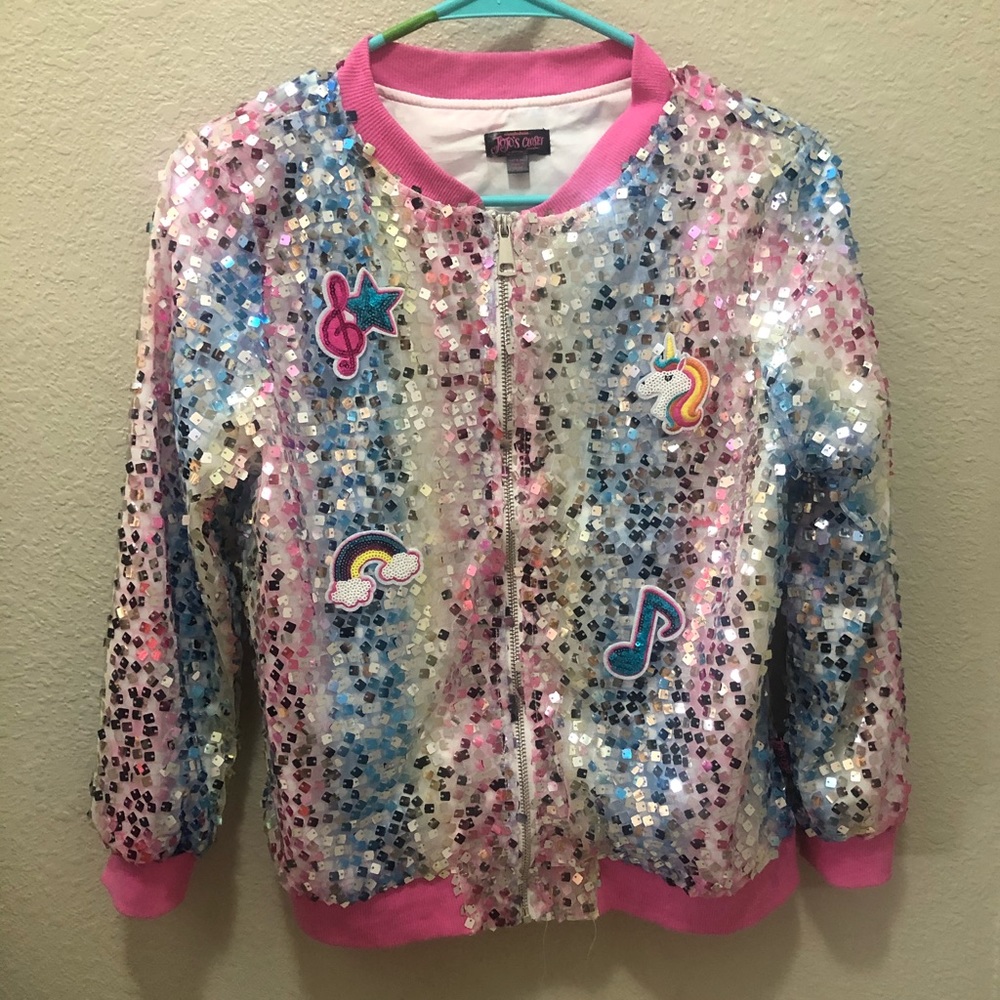 Nickelodeon Jojo Siwa bling thin jacket, like new